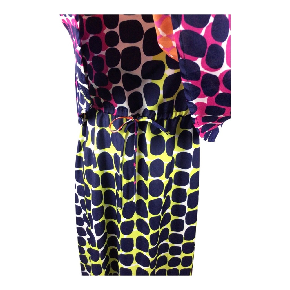 Tiff by Tt Vibrant Dot-Print Spaghetti Strap Maxi Dress Sz Small - Picture 5 of 8